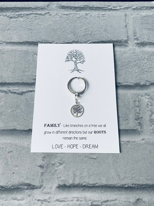 Tree of Life Keyring: Family Keepsake Gift