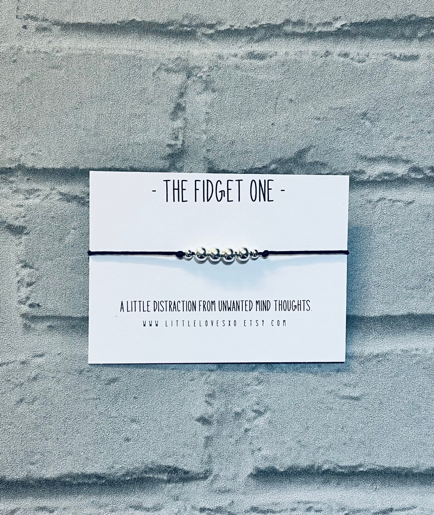 Adjustable Fidget Bracelet | Silver Plated Worry Beads, Anxiety Relief