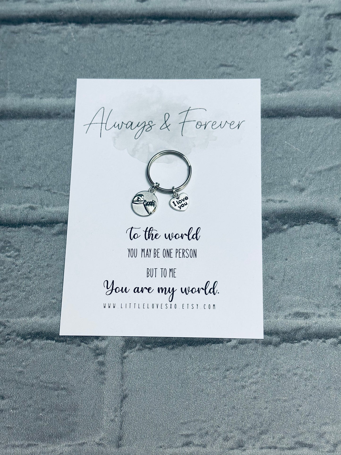 Pinky Promise Keychain: I Love You Gift, Couple Keyring