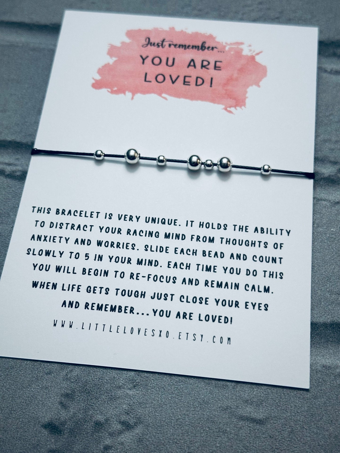 Adjustable Fidget Bracelet | Anxiety Relief, Worry Beads