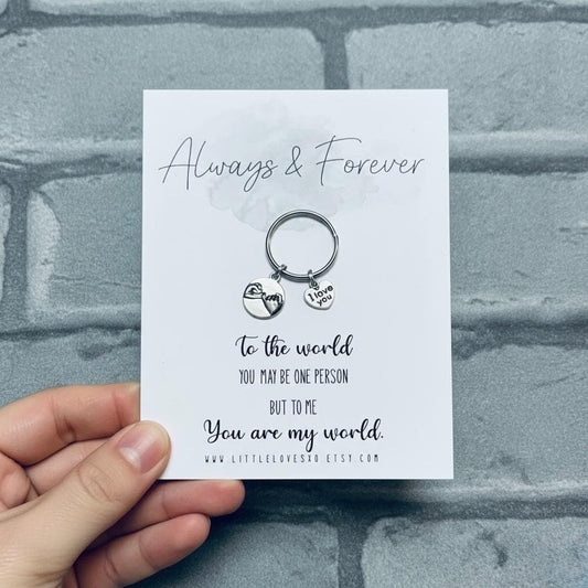 Pinky Promise Keychain: I Love You Gift, Couple Keyring