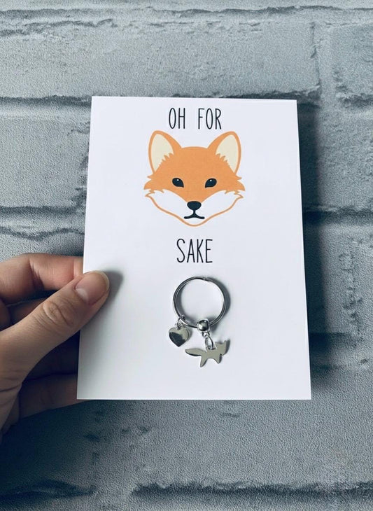 Fox Keyring: Funny Friendship Gift, Wildlife Lover