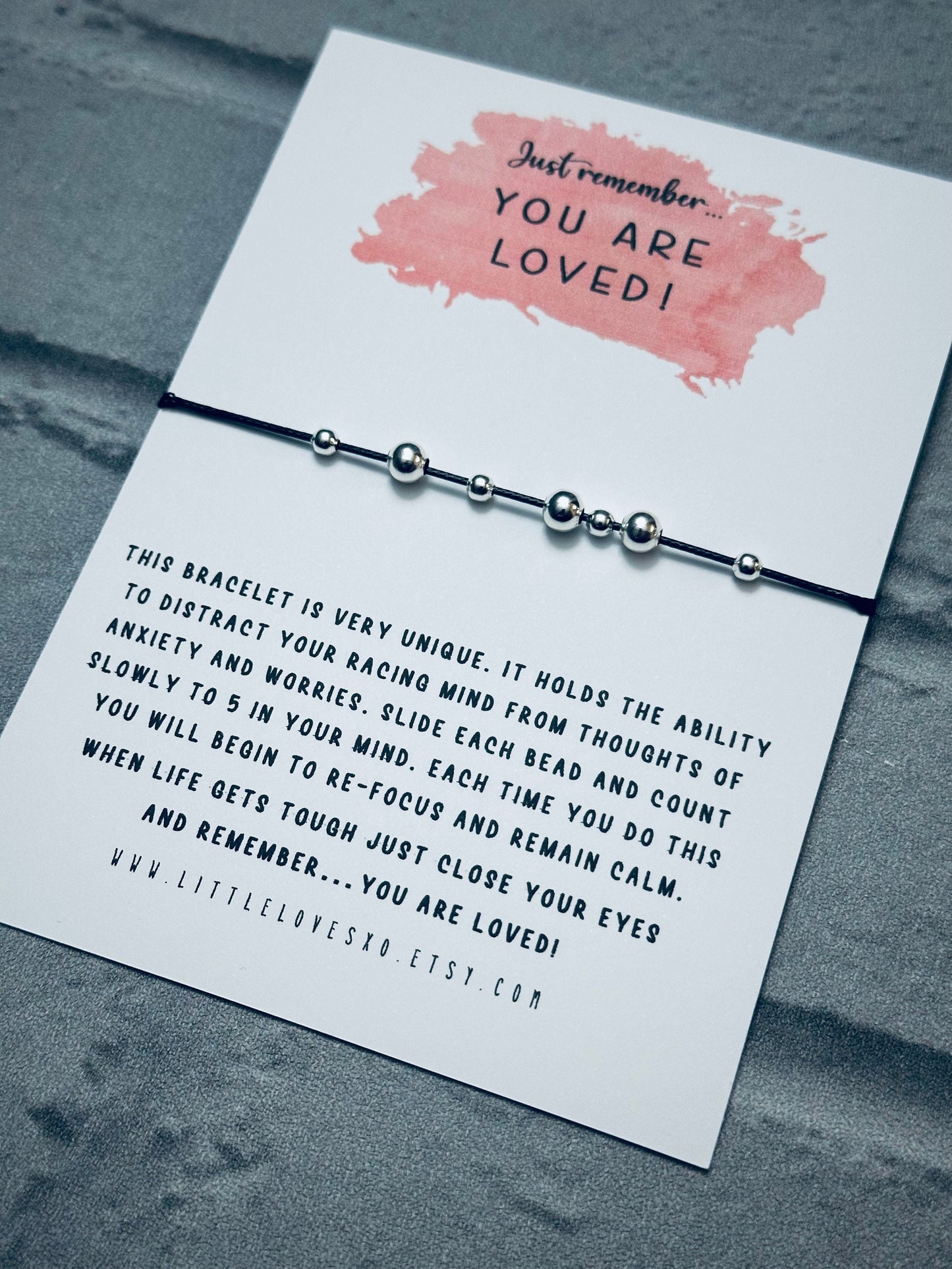 Adjustable Fidget Bracelet | Anxiety Relief, Worry Beads