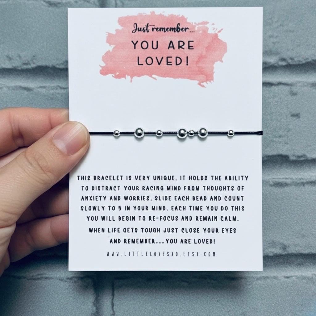 Adjustable Fidget Bracelet | Anxiety Relief, Worry Beads