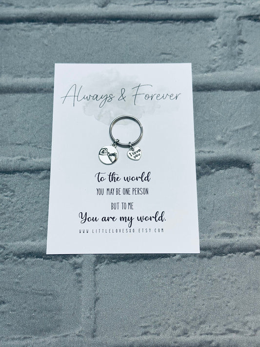 Pinky Promise Keychain: I Love You Gift, Couple Keyring