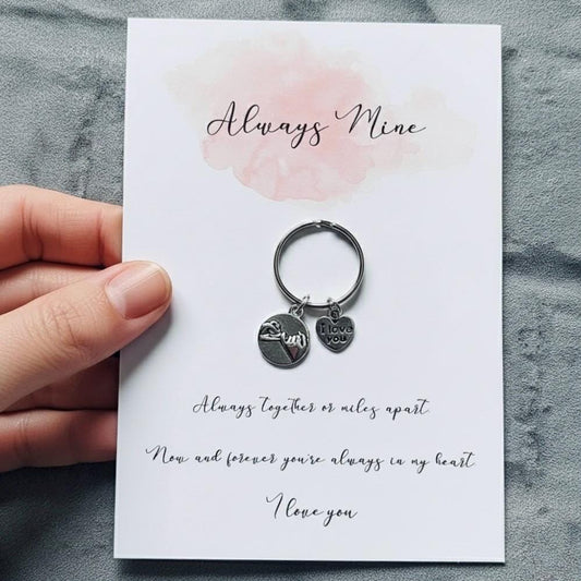 Always Mine Keyring - Pinky Promise Keychain, Gift for Him