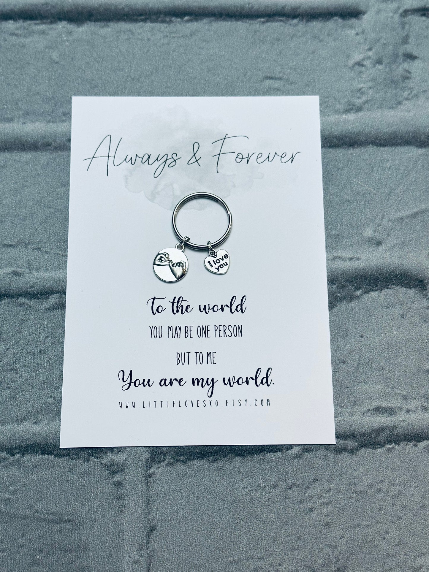 Pinky Promise Keychain: I Love You Gift, Couple Keyring