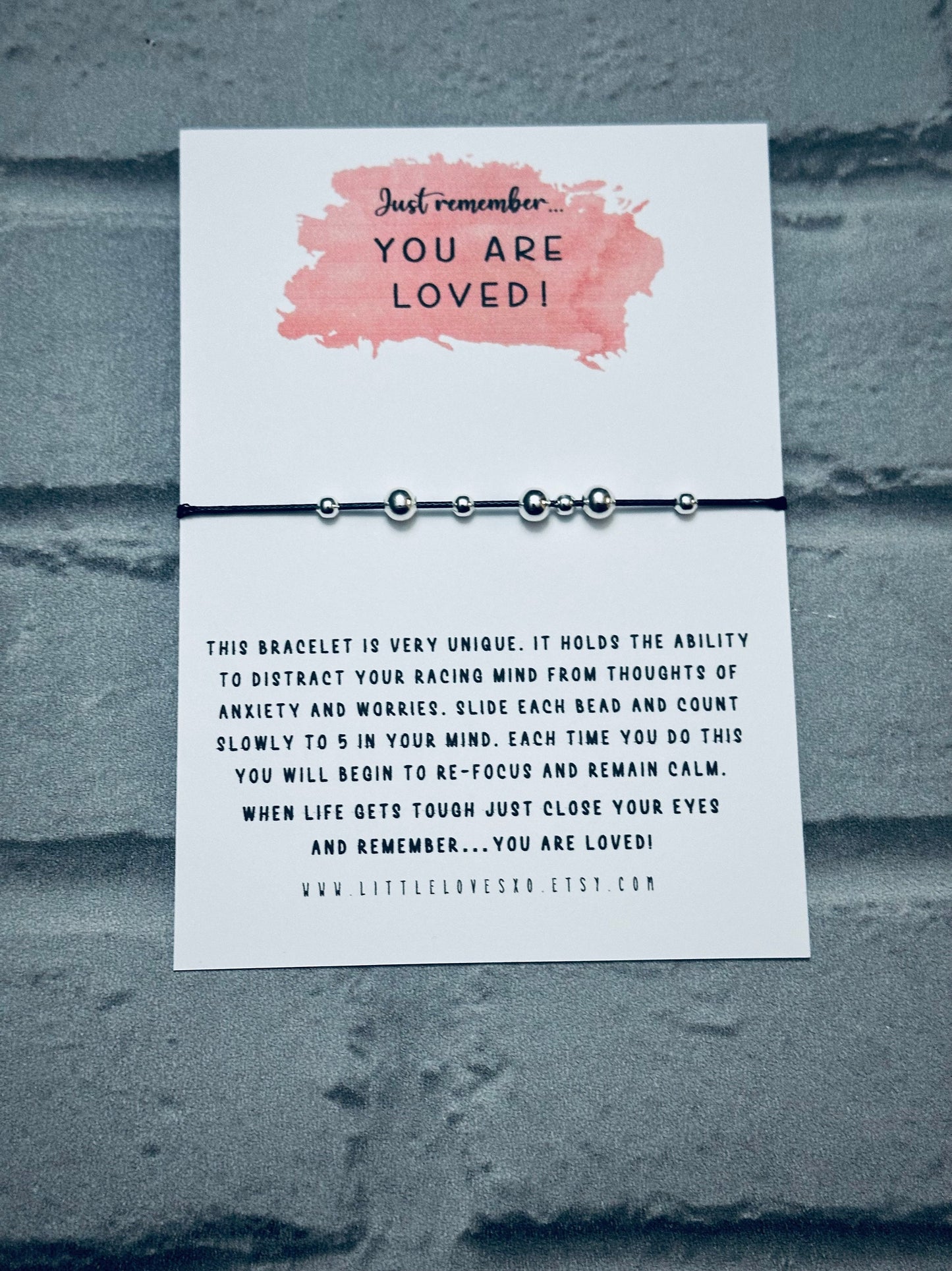 Adjustable Fidget Bracelet | Anxiety Relief, Worry Beads