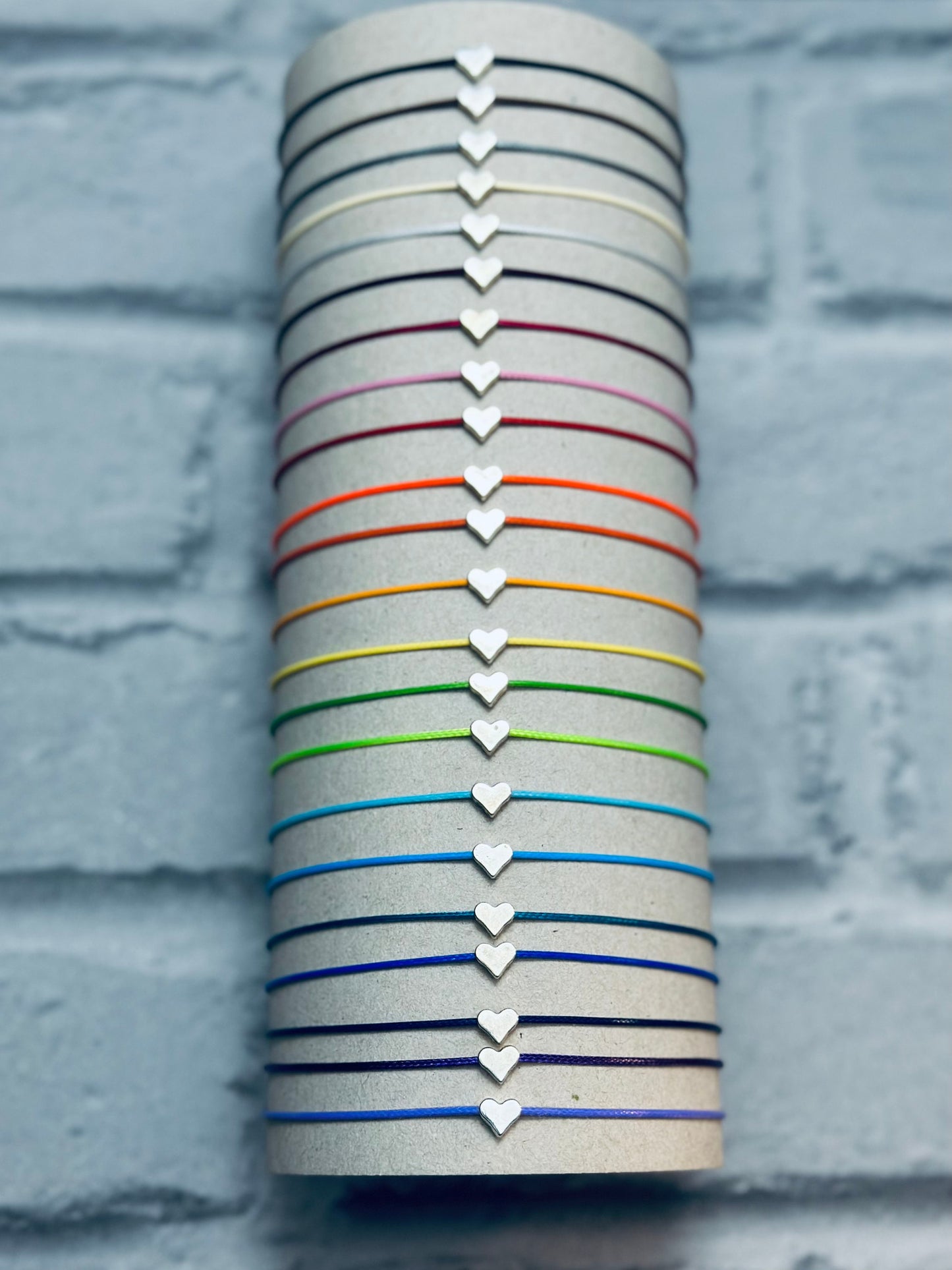 Adjustable string wish bracelet, String anklet, friendship bracelet, Hen party ideas, Waxed cord bracelet, Birthday party bag gifts