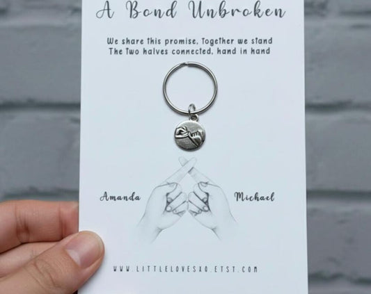 Personalized Pinky Promise Keychain